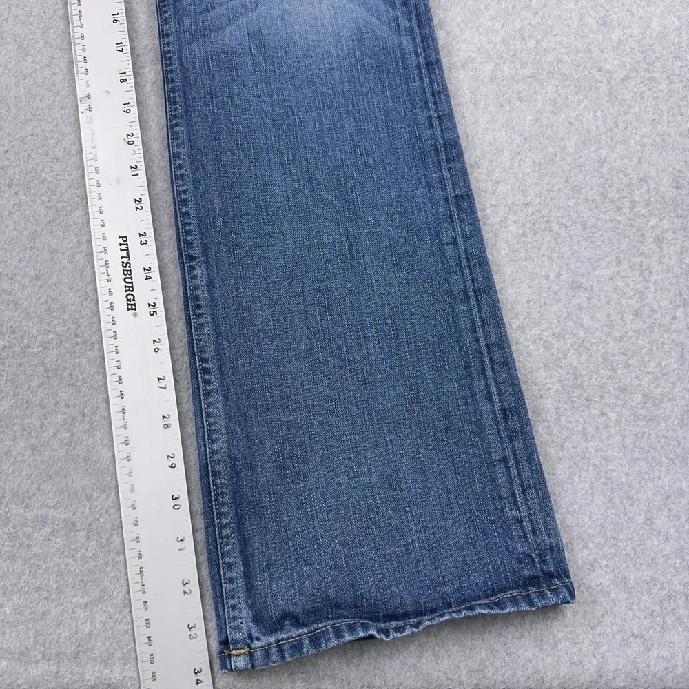 True Religion Jeans Men's 33 (34x34) Bobby Snake Eye Straight Sad Gridiron‎ USA
